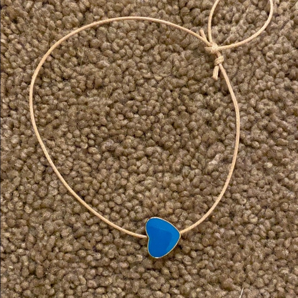 blue heart bracelet